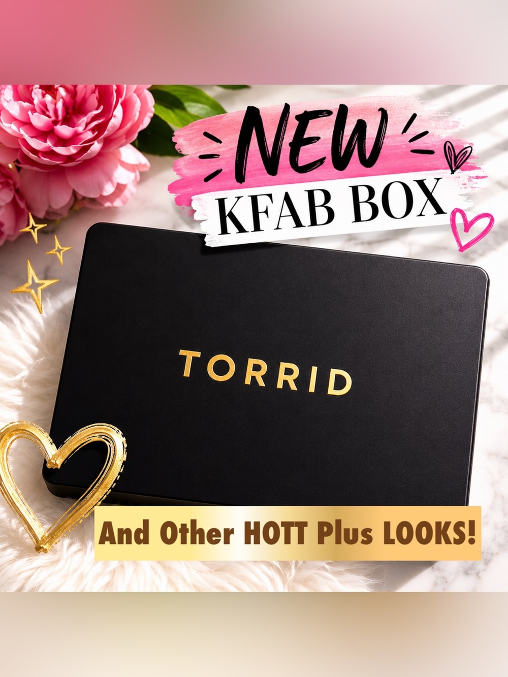 NEW PLUS UNLISTED PLUS SIZE KFAB BOX! TORRID & OTHER FASHIONISTA LOOKS! 5 LBs!